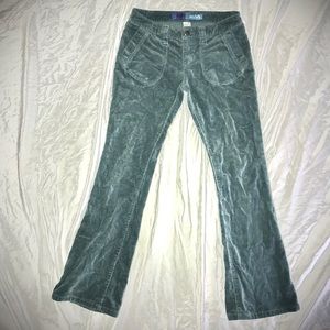 Delia*s green~blue corduroy pants size 1/2